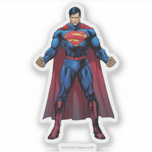 Superman Standing Sticker (Voorkant)