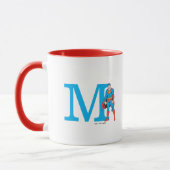 Superman Standing | Uw monogram toevoegen Mok (Links)