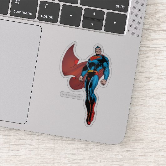 Superman Stands Tall Sticker (Detail)