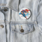 Superman - Stop het Kwaad Ronde Button 5,7 Cm (In situ)