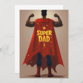 Superman Style Vaderdag Kaart (Voorkant / Achterkant)