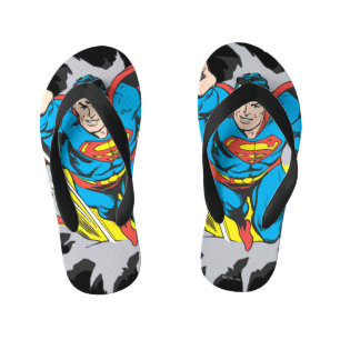 Superman Tears Thru Kinder Teenslippers