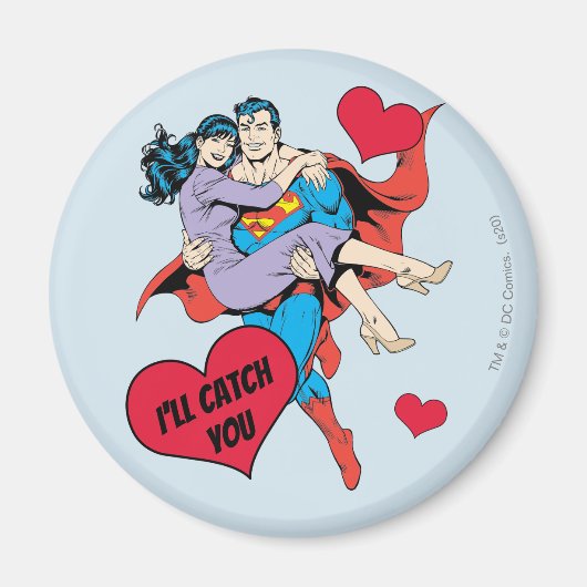 Superman Valentijnsdag | Ik zal je vangen Magneet (Voorkant)