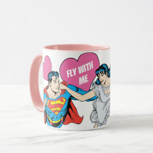 Superman Valentijnsdag   Met mij vliegen Mok