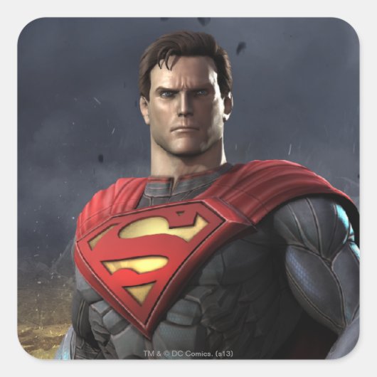 Superman Vierkante Sticker (Voorkant)