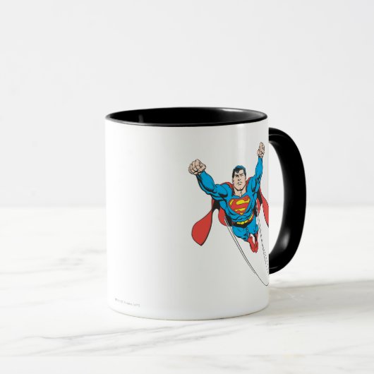 Superman vliegt vooruit mok (Voorkant rechts)