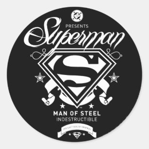 Superman Wapenmunt Ronde Sticker
