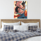 Superman/Wonder Comic Hoesje #11 Variant Canvas Afdruk (Insitu (Slaapkamer))