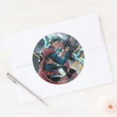 Superman/Wonder Comic Promotion Art Ronde Sticker (Envelop)