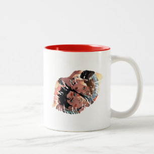 Superman/Wonder Woman Comic Hoesje #11 Variant Tweekleurige Koffiemok