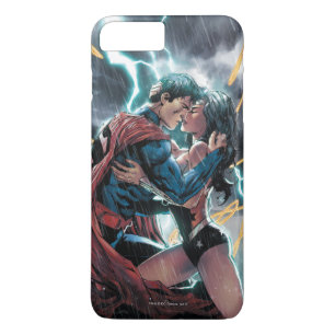 Superman/Wonder Woman strip promotionele kunst iPhone 8 Plus / 7 Plus Hoesje