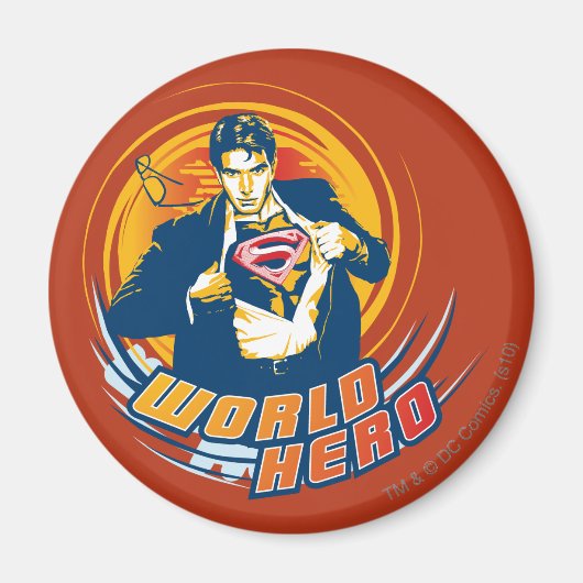 Superman World Hero Magneet (Voorkant)