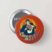 Superman World Hero Ronde Button 5,7 Cm (Voorkant /achterkant)