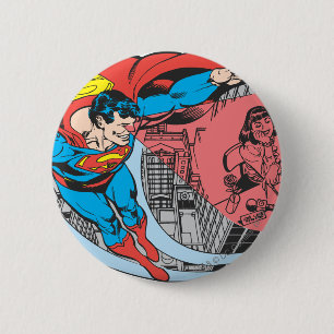 Superman X-Ray Vision Ronde Button 5,7 Cm