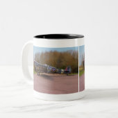 Supermarine Spitfire HF Mk. IXe MJ730 Tweekleurige Koffiemok (Voorkant links)