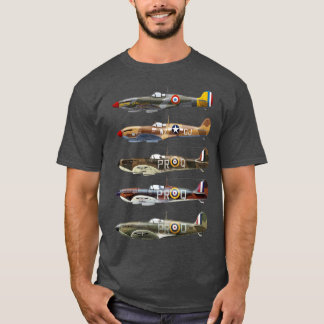 Supermarine Spitfire is a British fighter aircraft T-shirt
