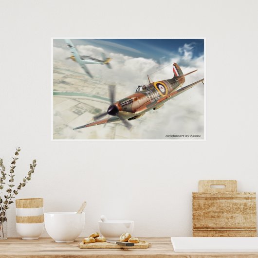 Supermarine Spitfire Mk.1 Poster (Keuken)