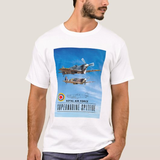 SUPERMARINE SPITFIRE - ROYAL AIR SQUADRON T-SHIRT (Voorkant)
