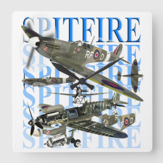 Supermarine Spitfire Vierkante Klok