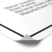 Supermarine Spitfire - Vliegtuigblauwdruk BD Poster (Hoek)