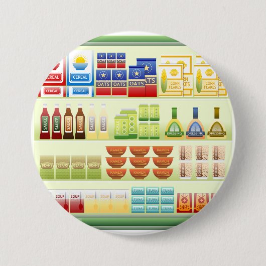 Supermarket Goods Shelf Button (Voorkant)