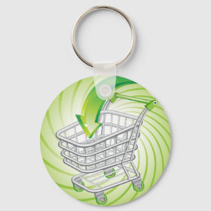 Supermarket Shopping Cart Sleutelhanger