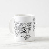 Supermarkt verkeerslicht Superstore Thema Koffiemok (Voorkant links)