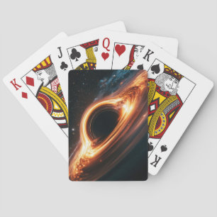 Supermassief zwart gat Accretieschijf Ruimtekunst Pokerkaarten