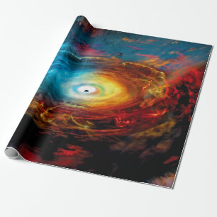Supermassief zwart gat illustratie cadeaupapier