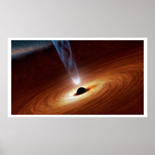 Supermassieve zwarte hol poster (Voorkant)