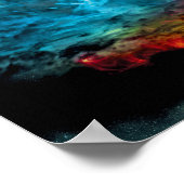 Supermassieve zwarte-holeillustratie poster (Hoek)