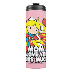Supermeisje Ik hou van je Thermosbeker