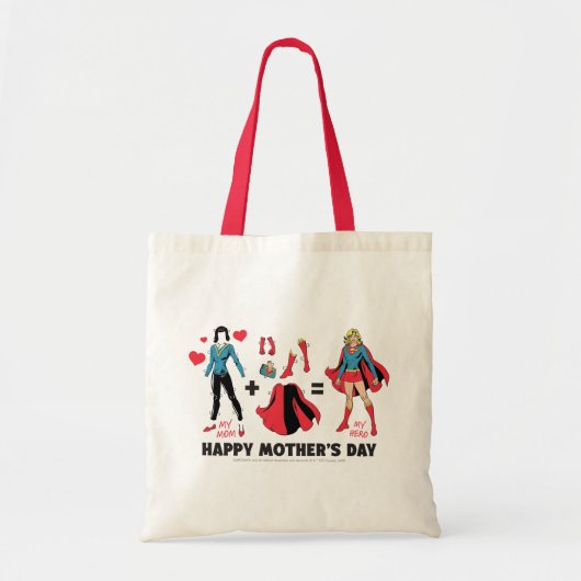 Supermeisje | Mijn moeder = Mijn helo Tote Bag (Voorkant)