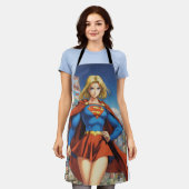 Supermeisje Schort (Gedragen)