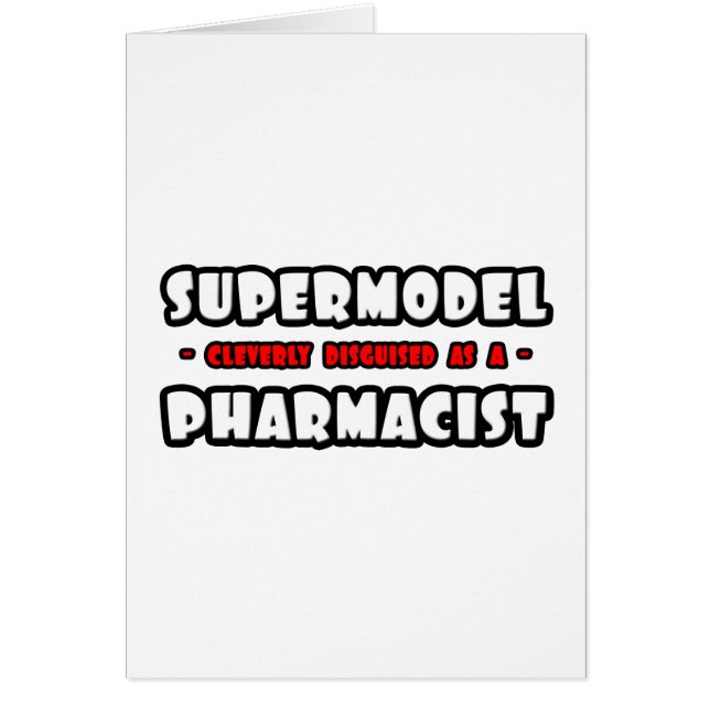 Supermodel.. apotheker (Voorkant)
