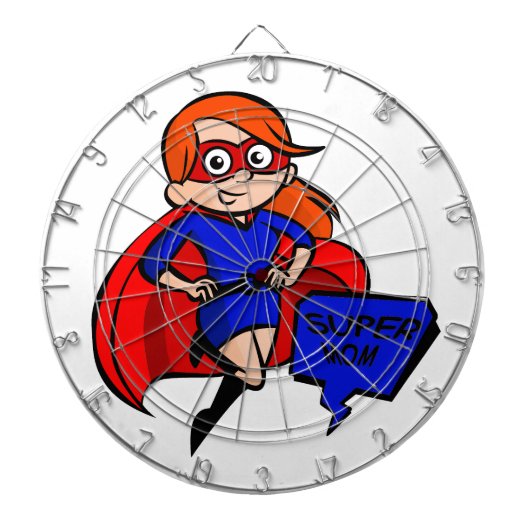 supermoeder dartbord (Voorkant)