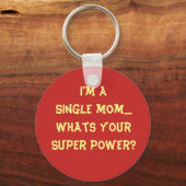Supermoeder, sleutelketen sleutelhanger (Voorkant)