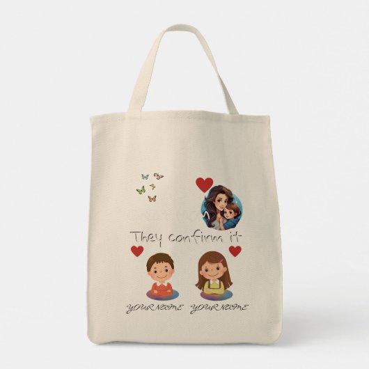 Supermoeder Tote Bag (Achterkant)