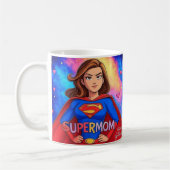 Supermom Galaxy Mug - Cadeau gras pour maman (Gauche)