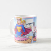 SUPERMOM Mug - Joli cadeau Superhero pour maman (Devant gauche)