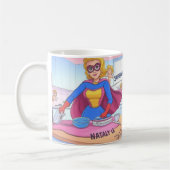 SUPERMOM Mug - Joli cadeau Superhero pour maman (Gauche)