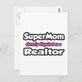 SuperMom...Realtor Briefkaart (Voorkant / Achterkant)