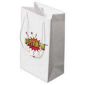 Supermom Retro Comic Pop Art| Sac cadeau (Dos Angle)