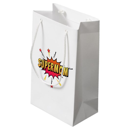 Supermom Retro Comic Pop Art| Sac cadeau (Dos Angle)