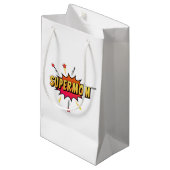 Supermom Retro Comic Pop Art| Sac cadeau (Devant Angle)