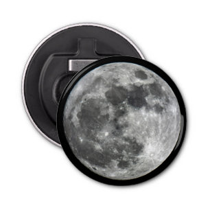 Supermoon Moon Magnet Backed Bottle Open Button Flesopener