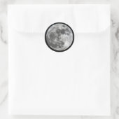 Supermoon Moon Ronde Sticker (Tas)