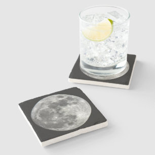 Supermoon Moon Stone Onderzetter