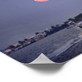 Supermoon Moonset over Marathon, Florida Poster (Hoek)