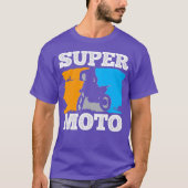Supermoto Motocross Motorcycle Racing T-shirt (Voorkant)